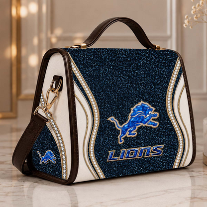 DET x NFL Glitter Leather Handbag
