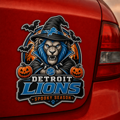DET x NFL Halloween Edition Car Namge Badge