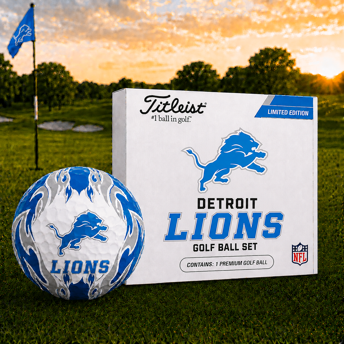 DET x NFL Inspired Golf Ball Set Premium Golf Balls V3