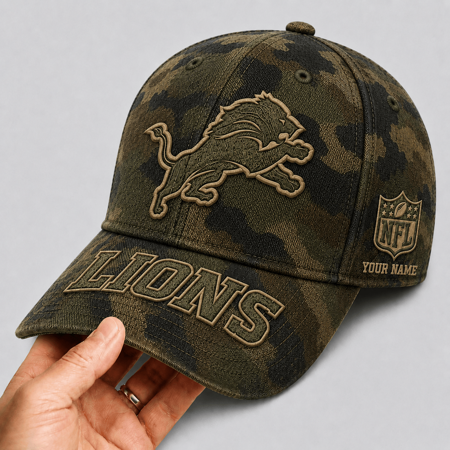 DET x NFL Military Camo Classic Cap