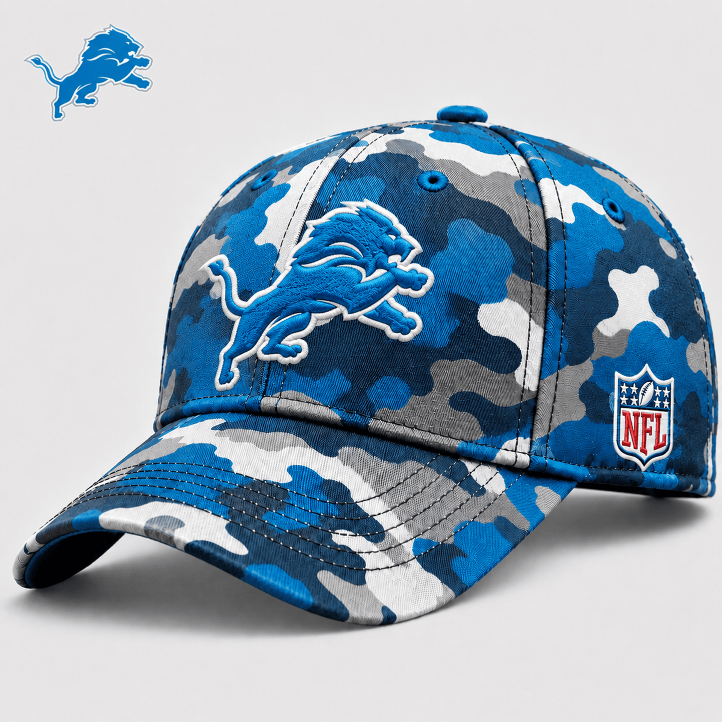DET x NFL Premium Camo Game Day Cap
