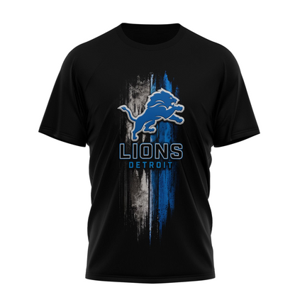 DET x NFL Premium Police Tribute Team 3D Shirt