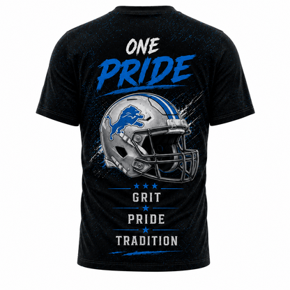 DET x NFL Premium Skyline Pride Football T-Shirt