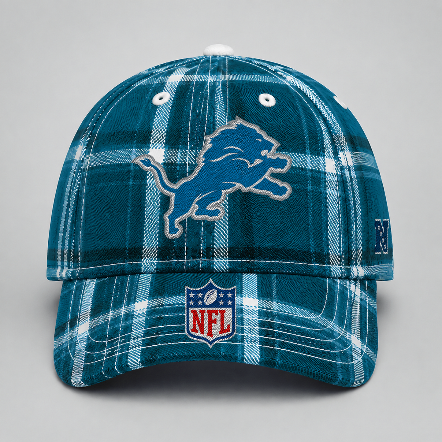 DET x NFL Premium Varsity Plaid Cap