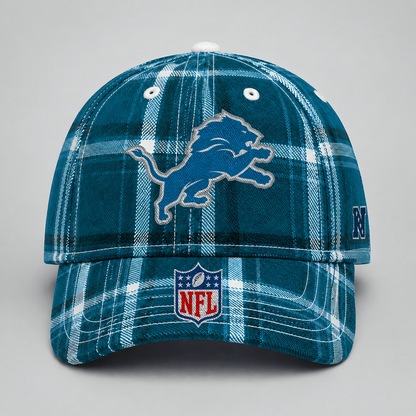 DET x NFL Premium Varsity Plaid Cap
