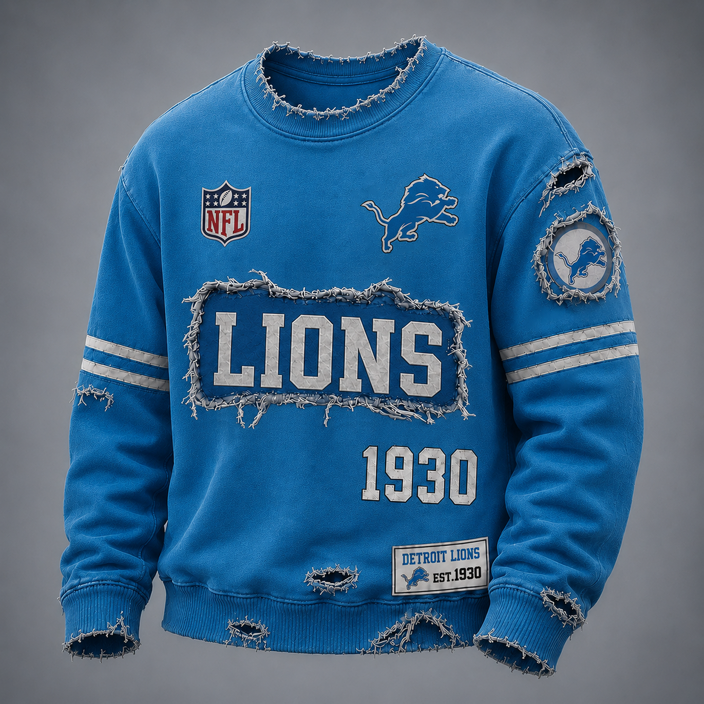 DET x NFL LUXURY V-Neck T-Shirt 3005 DatND DVT