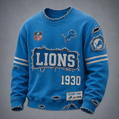 DET x NFL LUXURY V-Neck T-Shirt 3005 DatND DVT