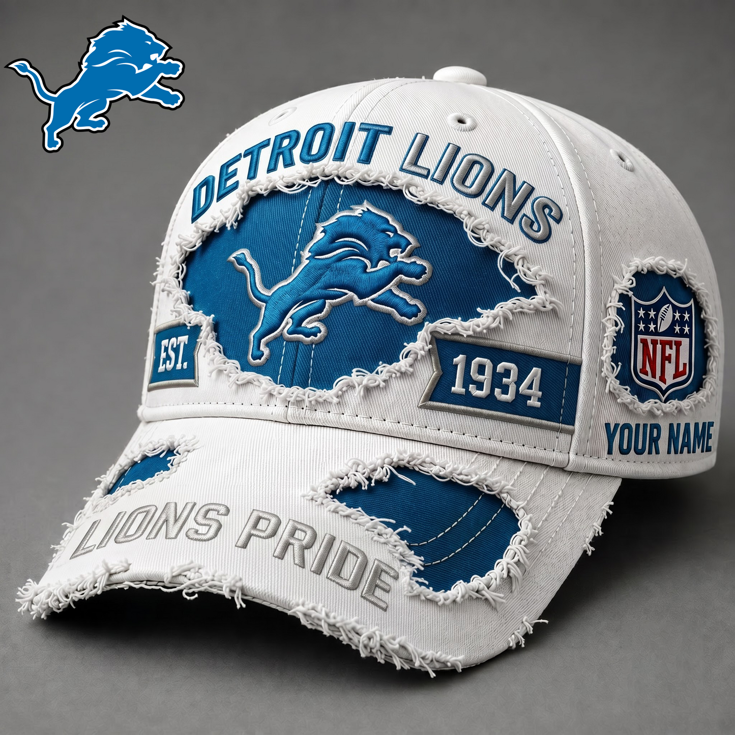 PREMIUM NFL X DL EXCLUSIVE PERSONALIZED CAP FOR GAME DAY