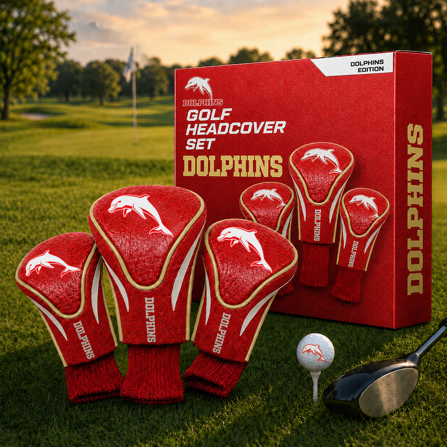 DOL Team Golf NRL 3-Pack Contour Sock Headcovers