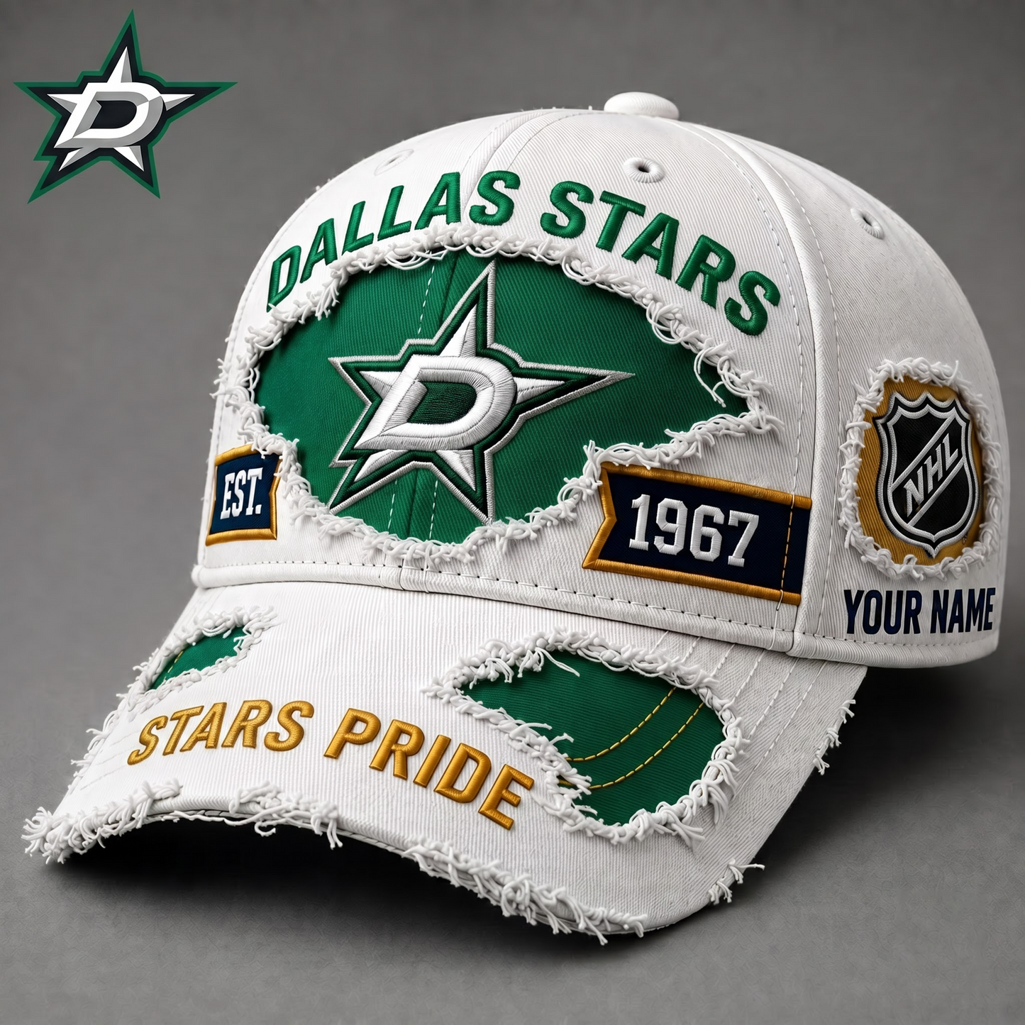PREMIUM NHL X DS EXCLUSIVE PERSONALIZED CAP FOR GAME DAY