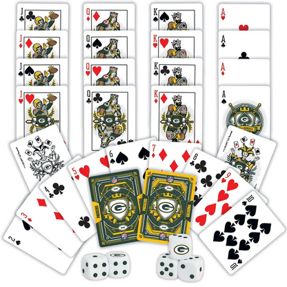 GB x NFL 2-Pack Playing Cards & Dice Set