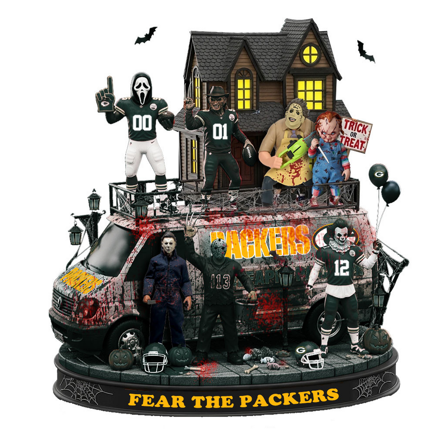 GB x NFL Halloween Acrylic Plaque