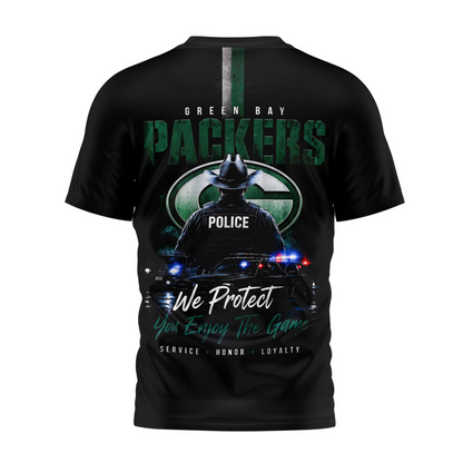 GB x NFL Premium Police Tribute Team 3D Shirt