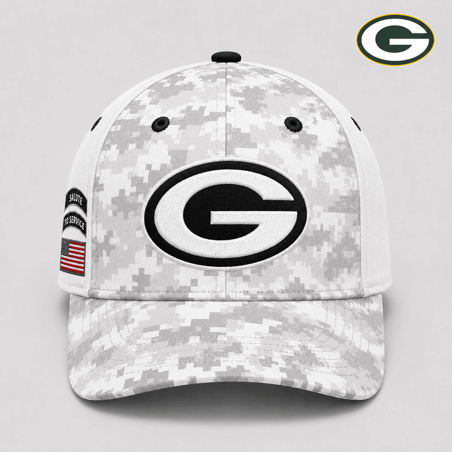 GB x NFL Premium Salute to Service Digital Camo Cap