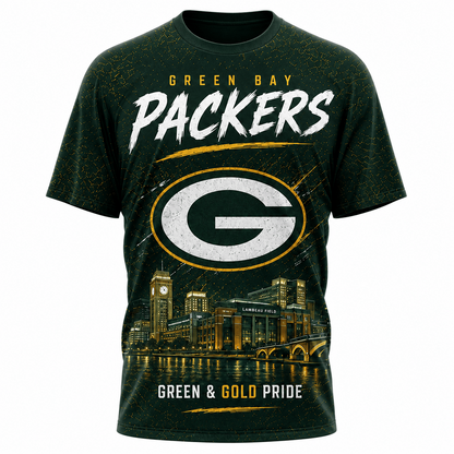 GB x NFL Premium Skyline Pride Football T-Shirt