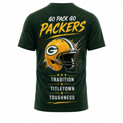 GB x NFL Premium Skyline Pride Football T-Shirt