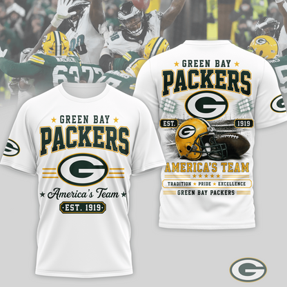 GB x NFL Premium Team Tradition Pride 3D Shirt