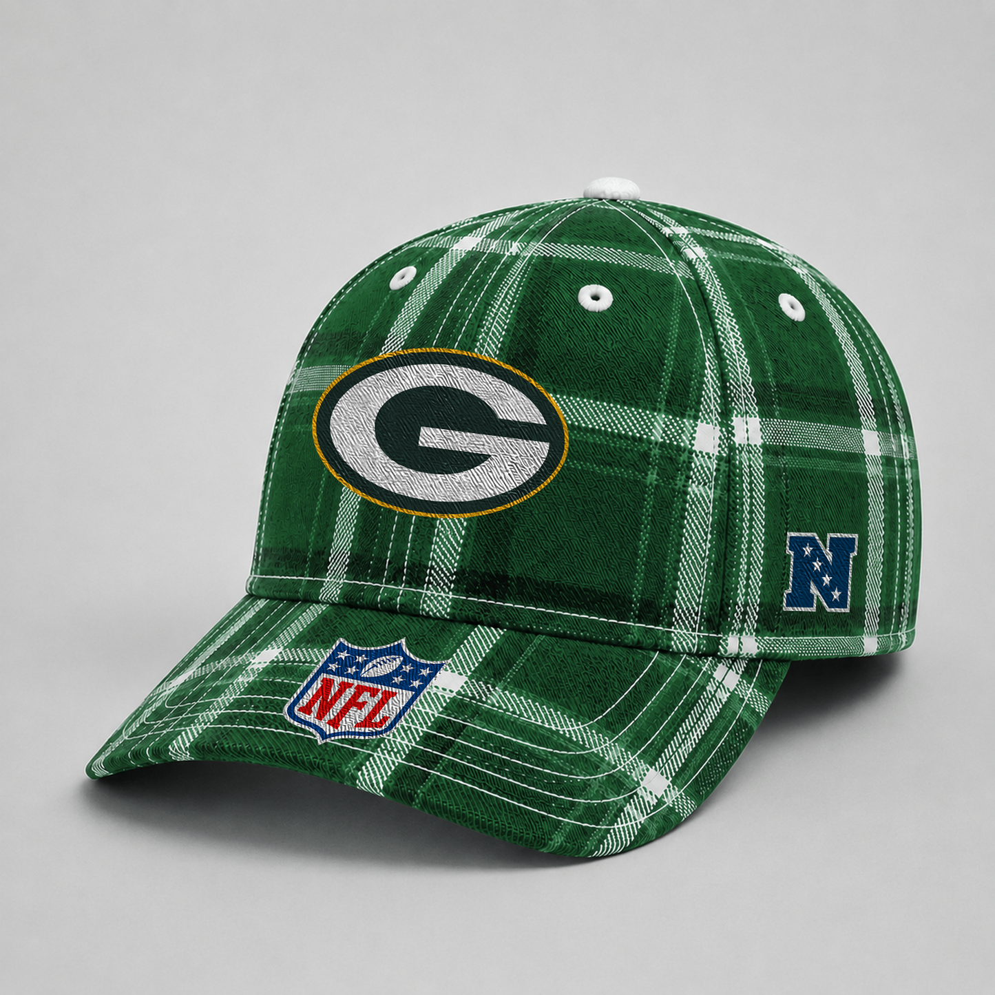GB x NFL Premium Varsity Plaid Cap