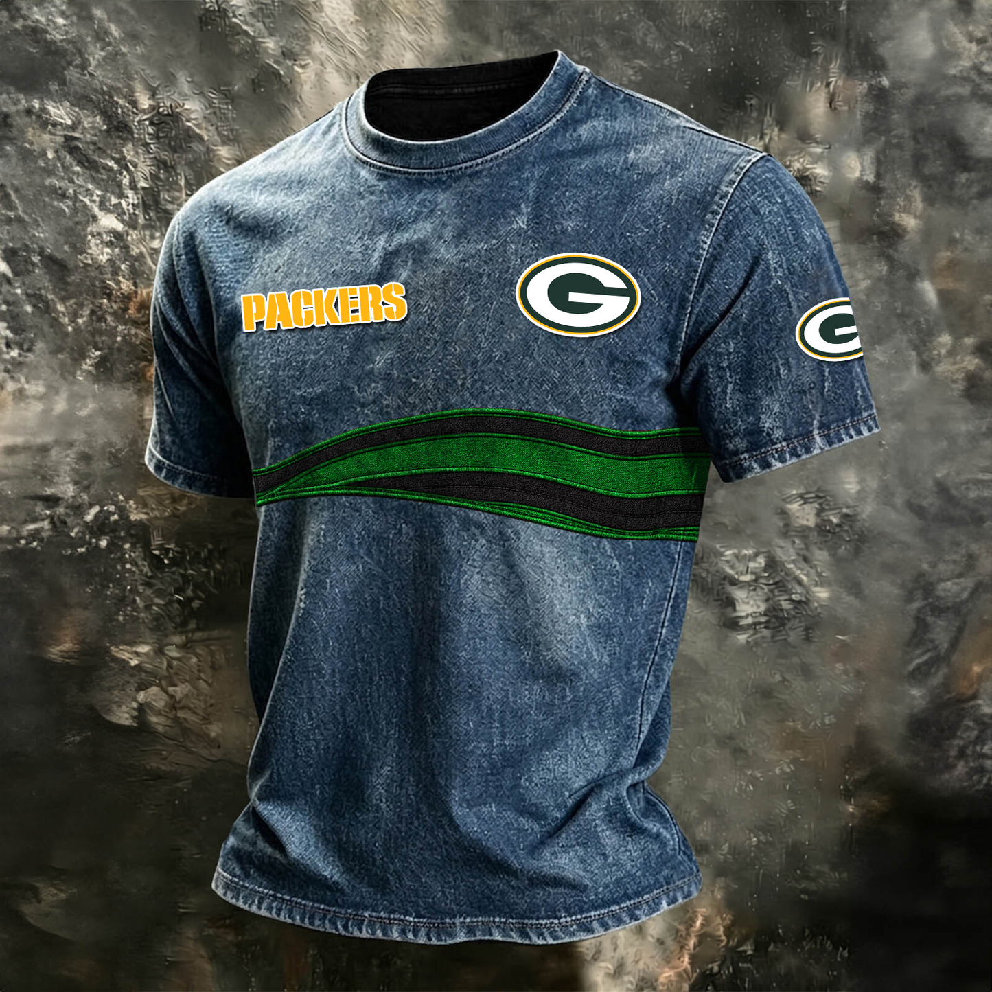 GB x NFL Washed Cotton Retro Men's T-shirt
