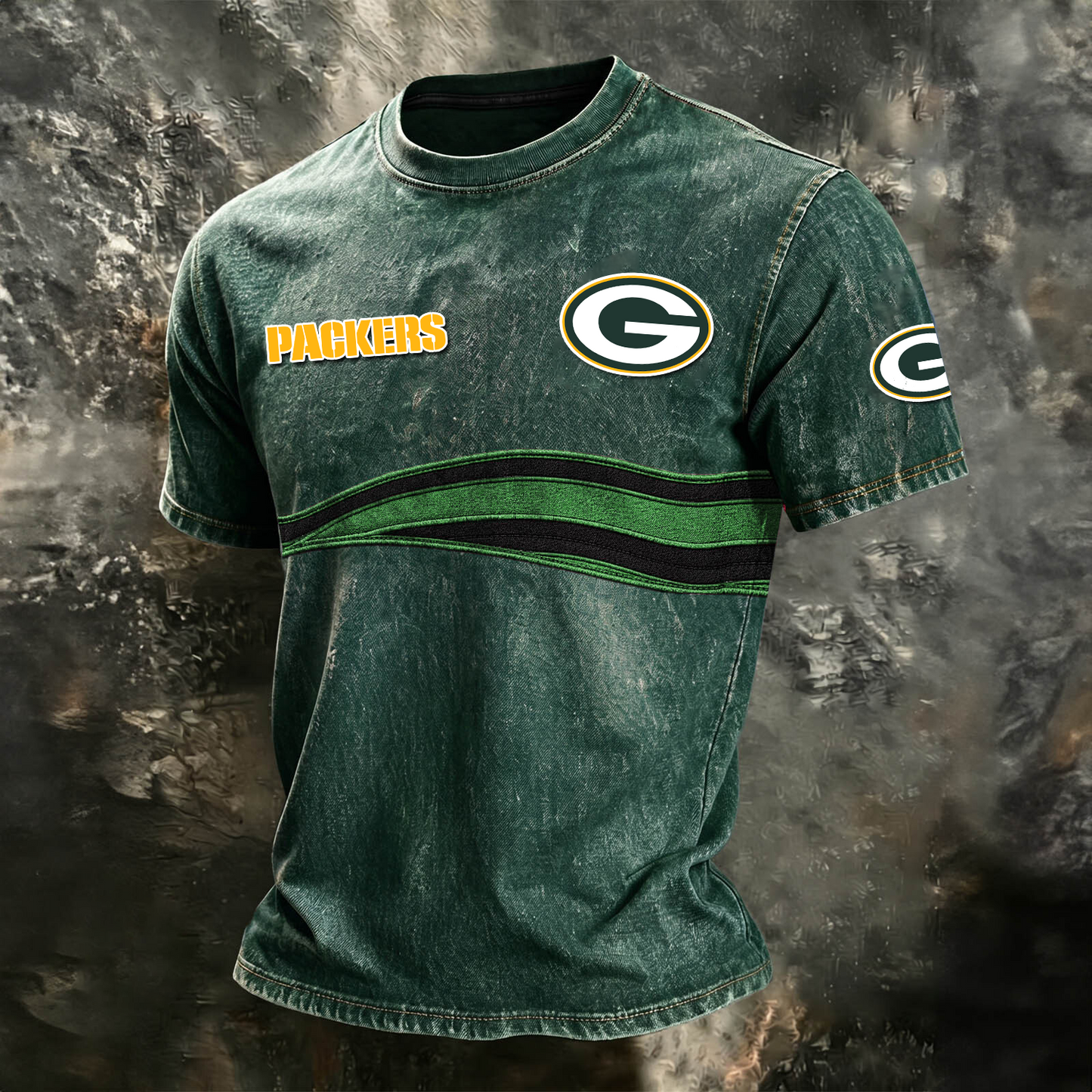 GB x NFL Washed Cotton Retro Men's T-shirt