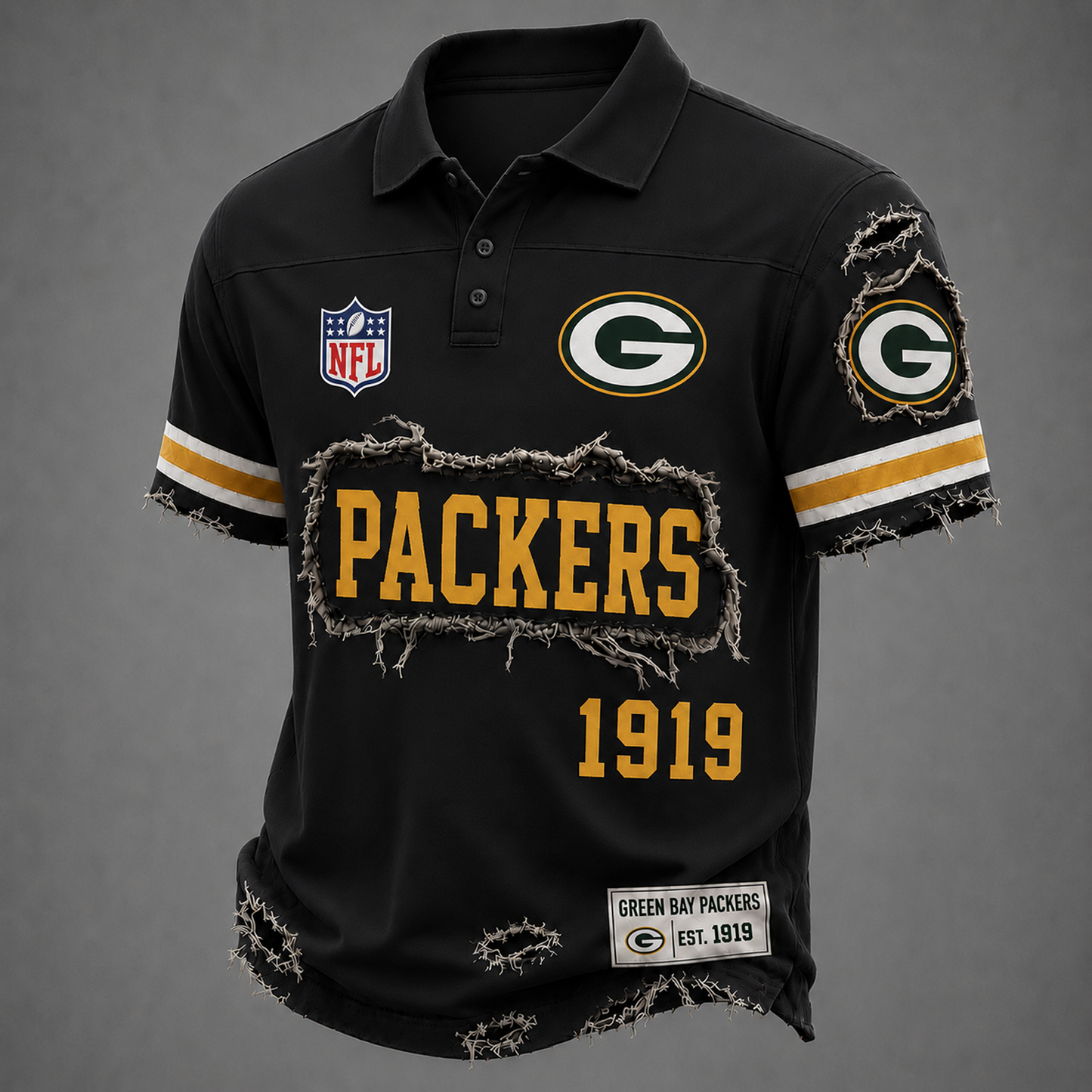 GB x NFL LUXURY V-Neck T-Shirt 3005 DatND DVT