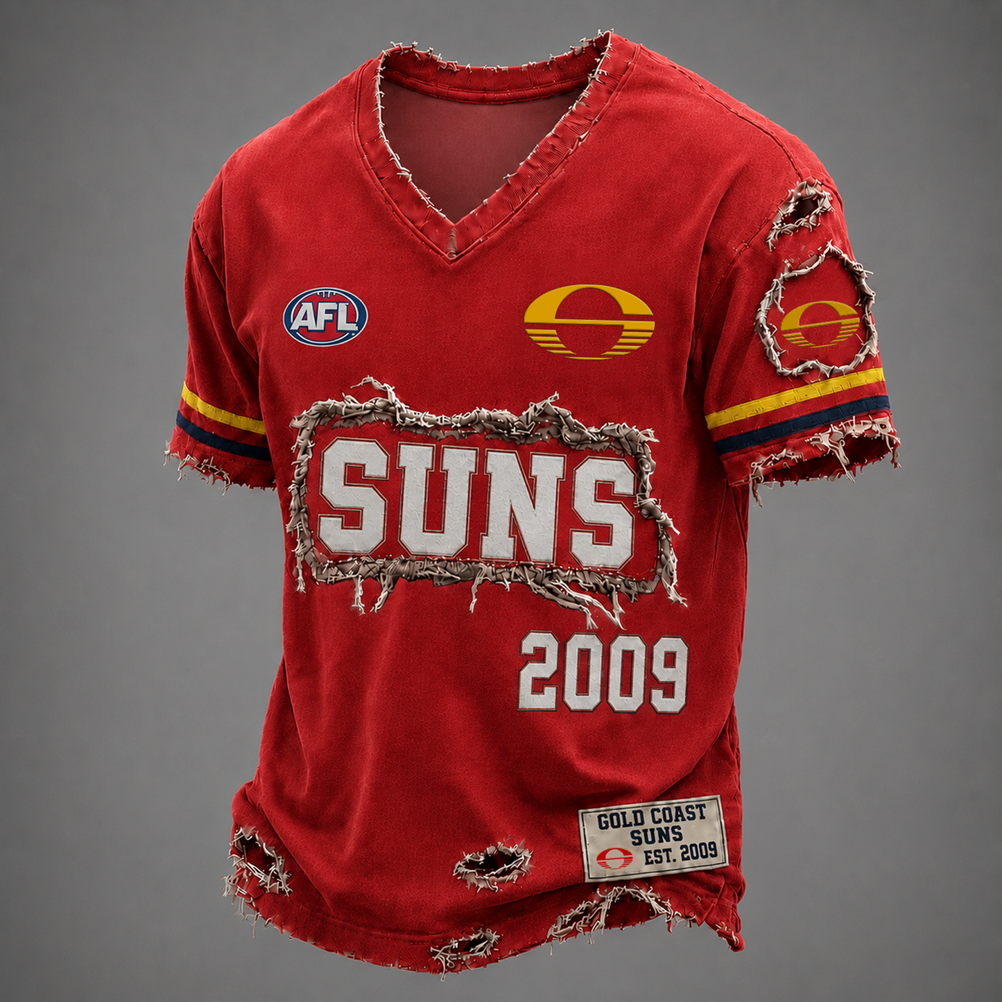 GC x AFL LUXURY V-Neck T-Shirt