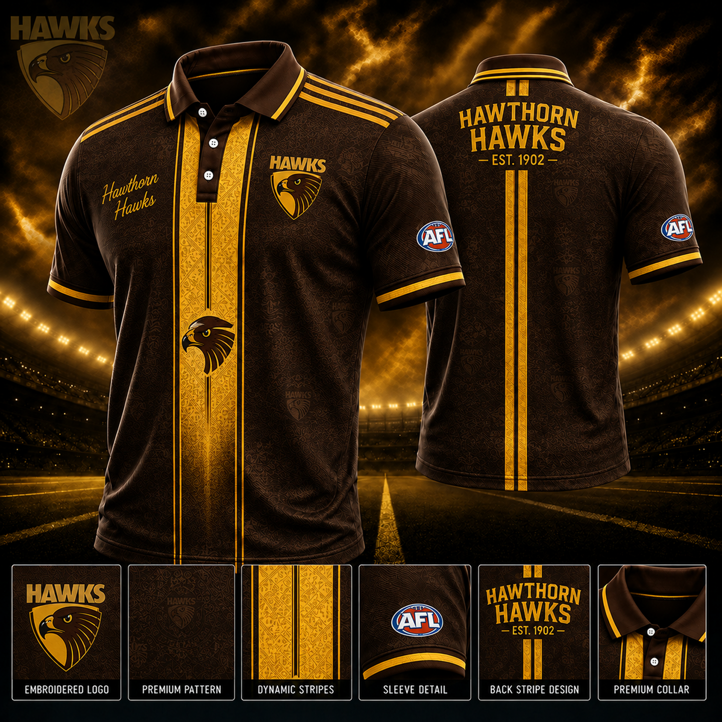 HAW x AFL Polo Shirt Limited Edition