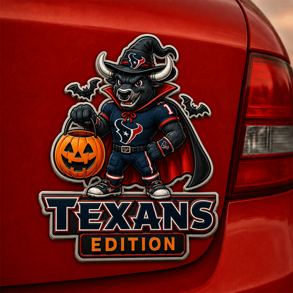 HOU x NFL Halloween Edition Car Namge Badge