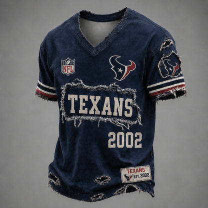 HOU x NFL LUXURY V-Neck T-Shirt 3005 DatND DVT