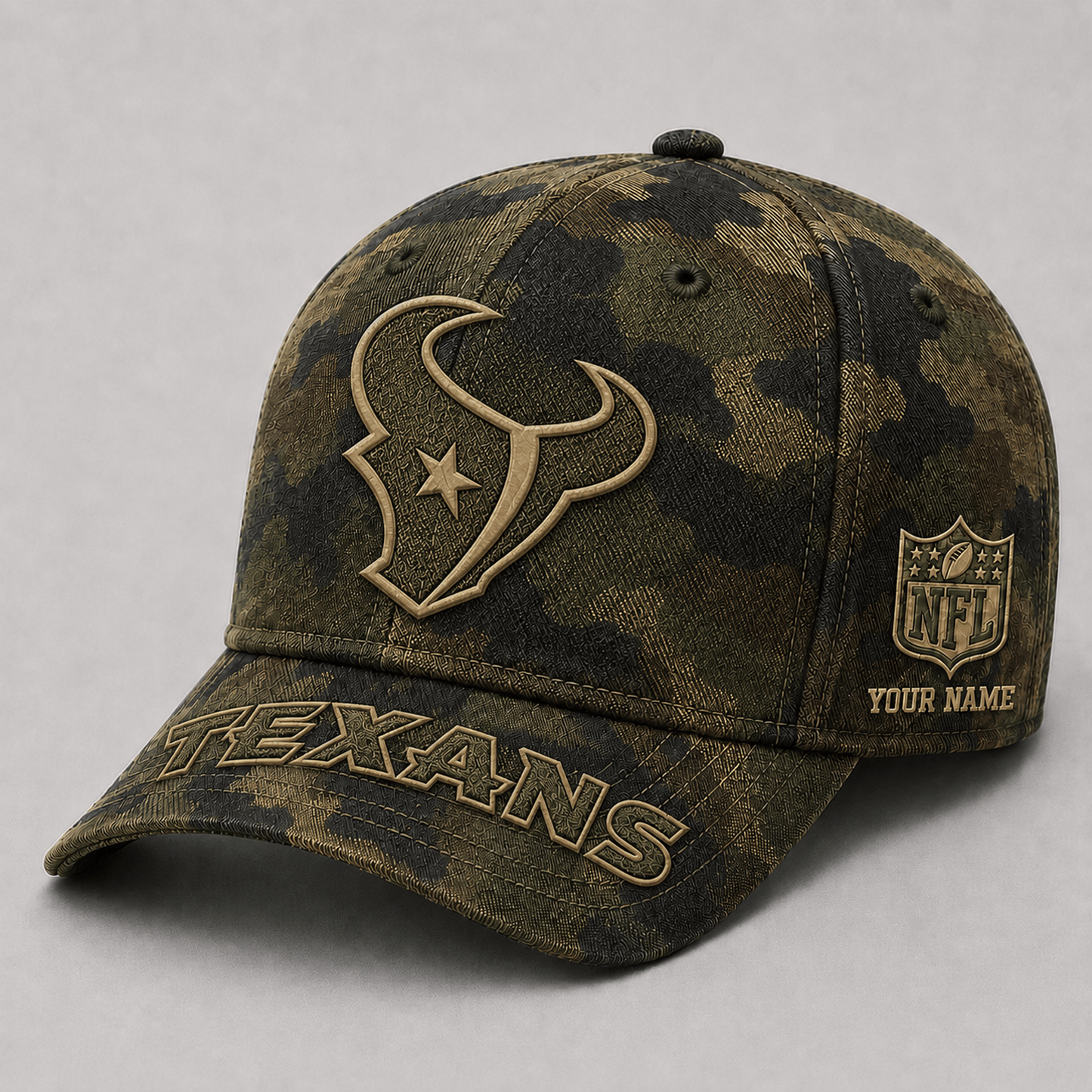 HOU x NFL Military Camo Classic Cap