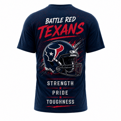 HOU x NFL Premium Skyline Pride Football T-Shirt