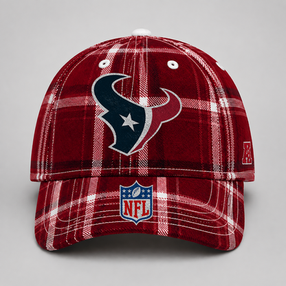 HOU x NFL Premium Varsity Plaid Cap