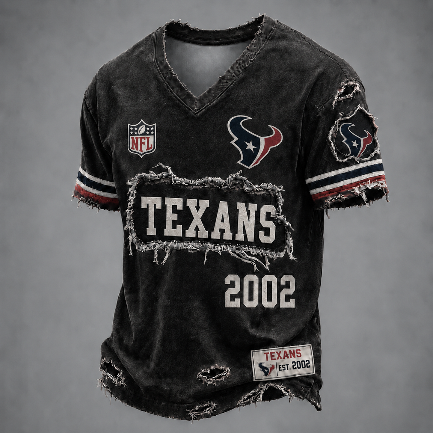 HOU x NFL LUXURY V-Neck T-Shirt 3005 DatND DVT