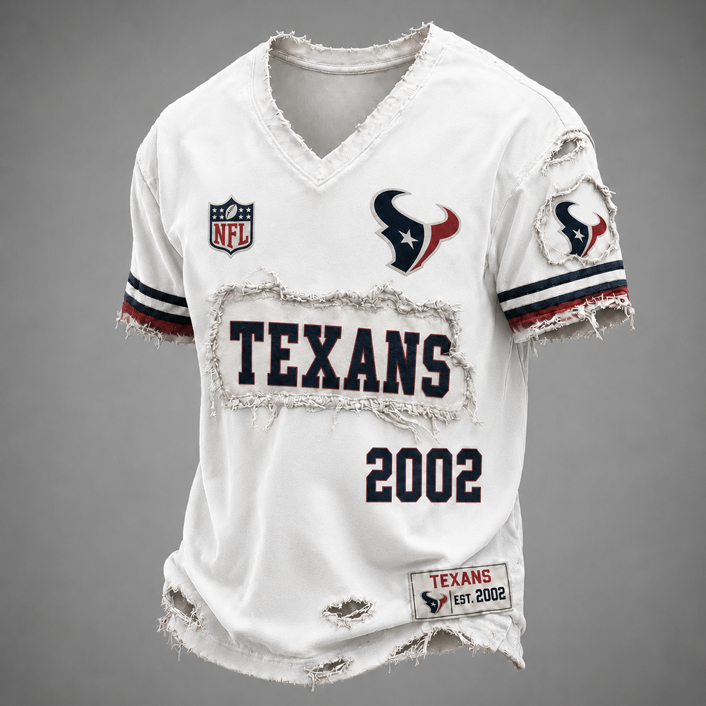 HOU x NFL LUXURY V-Neck T-Shirt 3005 DatND DVT