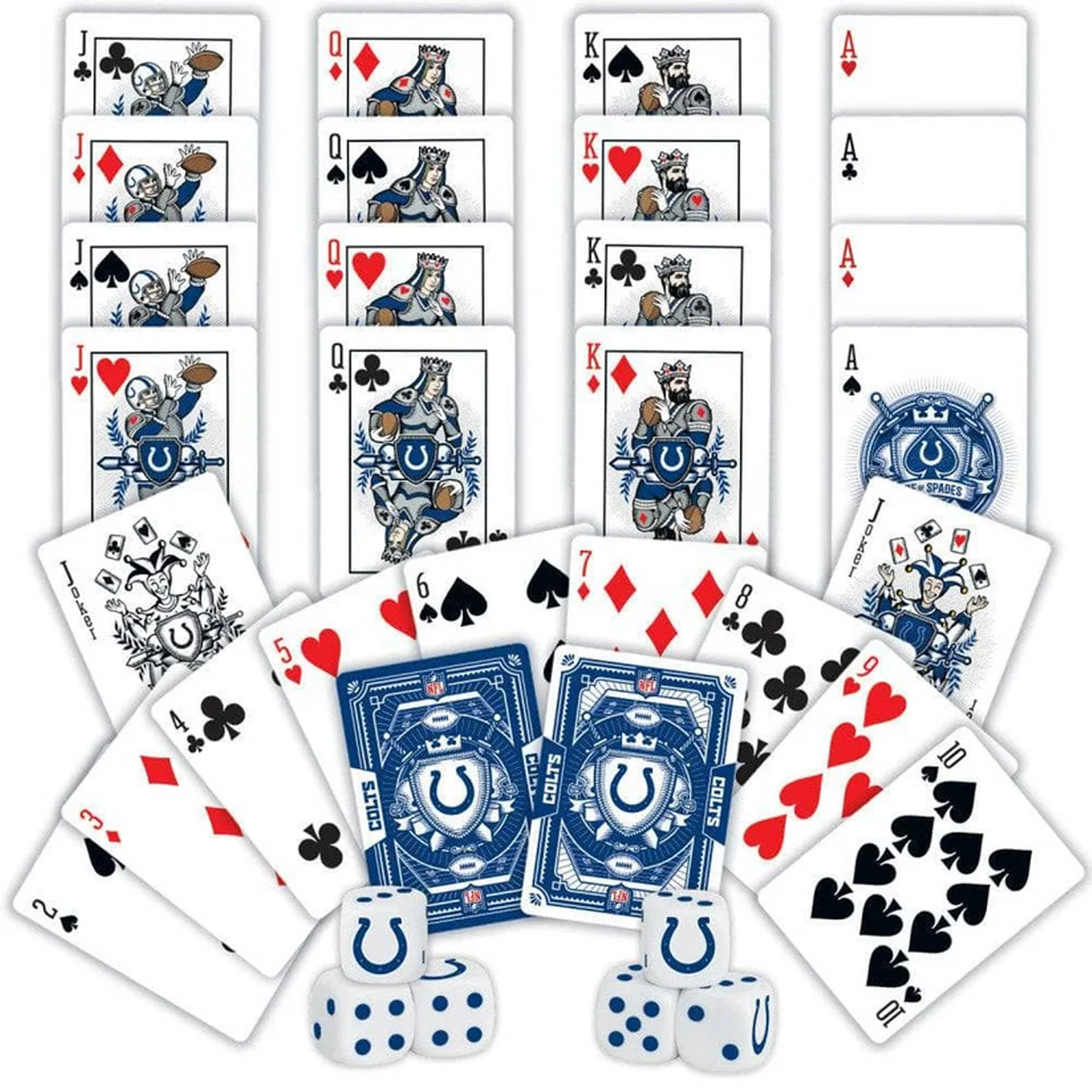 IND x NFL 2-Pack Playing Cards & Dice Set