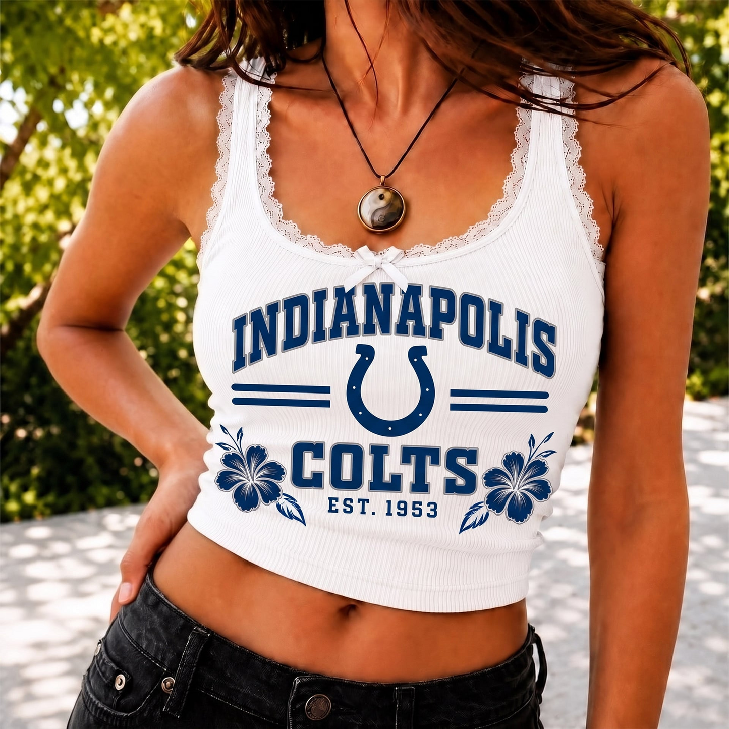 IND x NFL Game Day Lace Tank Top Shirt