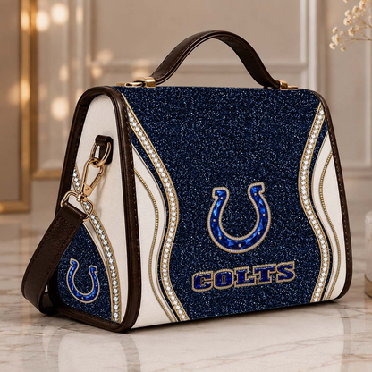 IND x NFL Glitter Leather Handbag