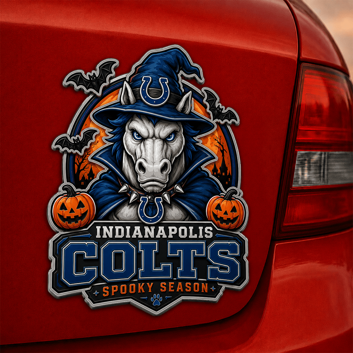 IND x NFL Halloween Edition Car Namge Badge