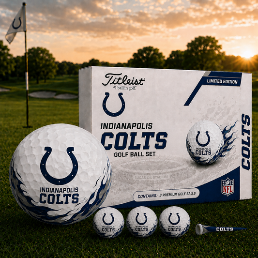 IND x NFL Inspired Golf Ball Set  3 Premium Golf Balls