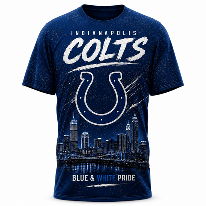 IND x NFL Premium Skyline Pride Football T-Shirt