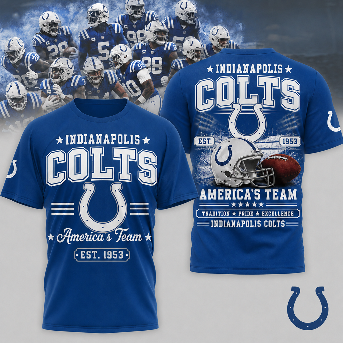 IND x NFL Premium Team Tradition Pride 3D Shirt