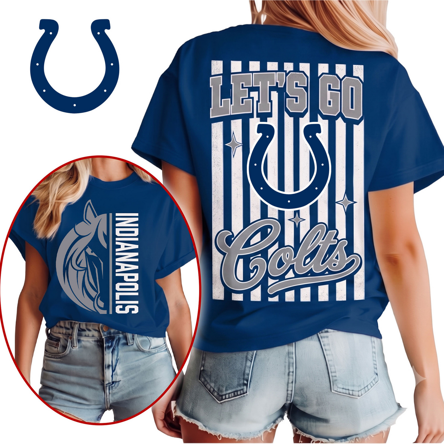 IND x NFL Premium Victory Stripe 3D Shirt