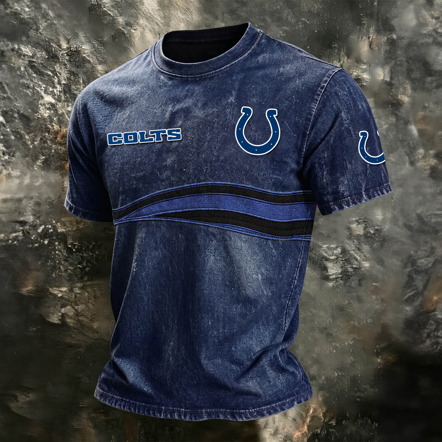 IND x NFL Washed Cotton Retro Men's T-shirt