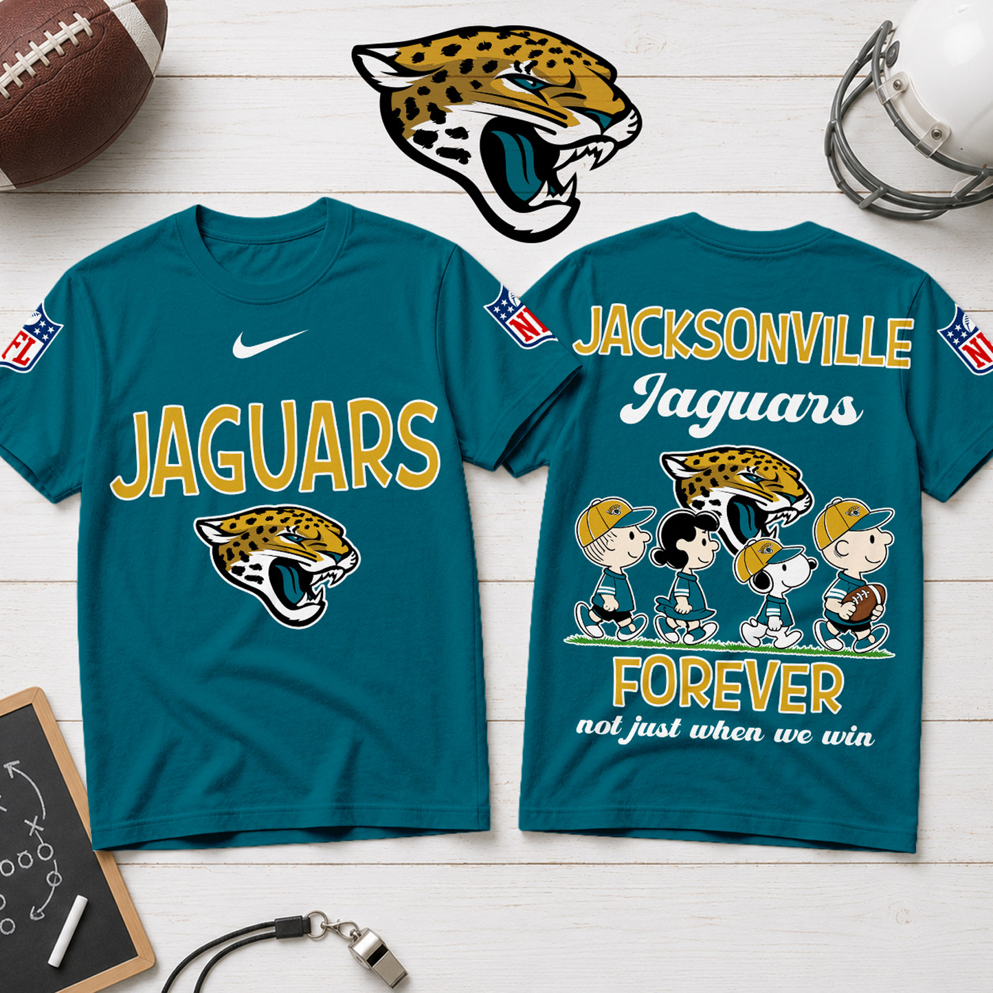 JAC x NFL Forever ƒ?? Peanuts Football Fan 3D Shirt 2007