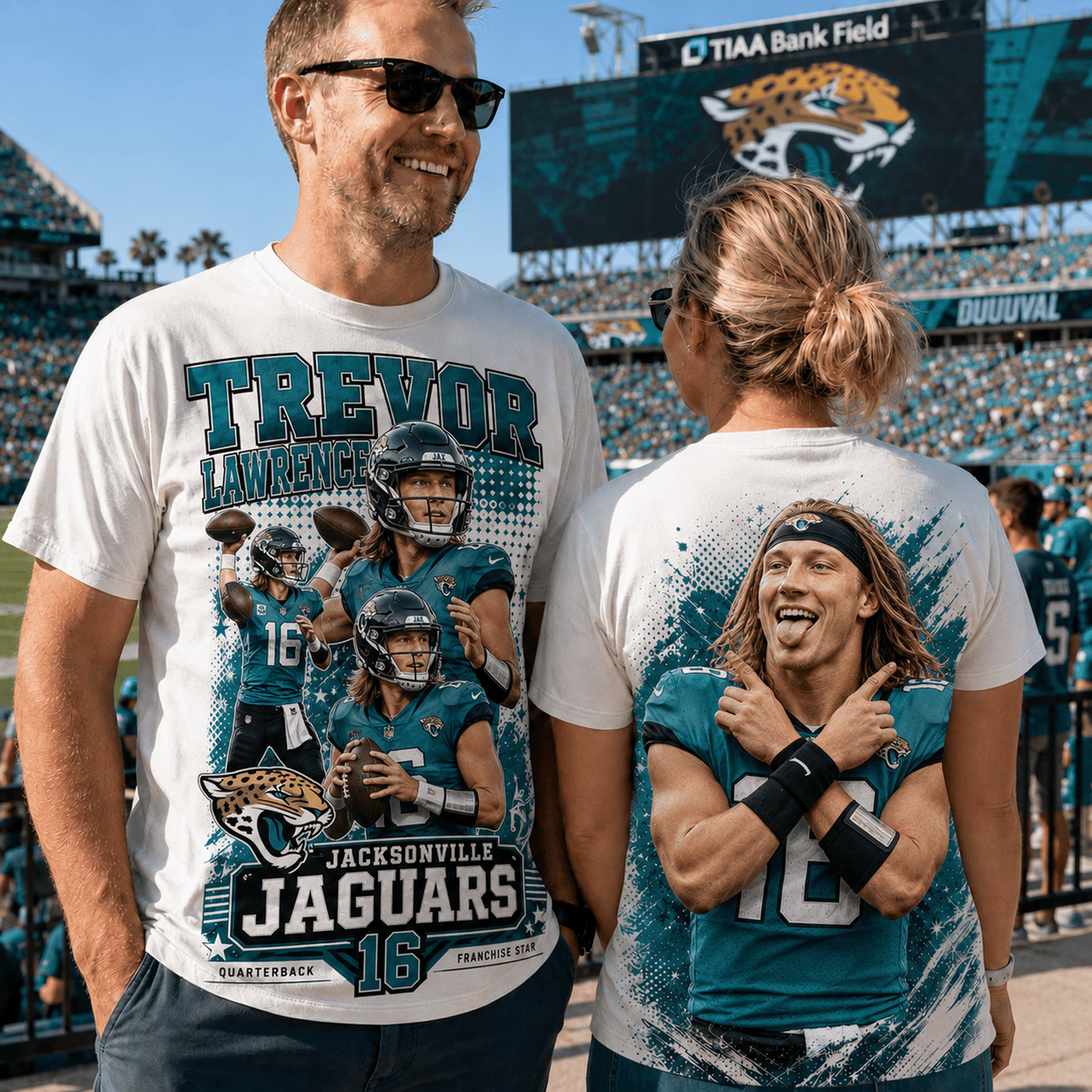 JAC x NFL Premium Football Player Graphic Shirt