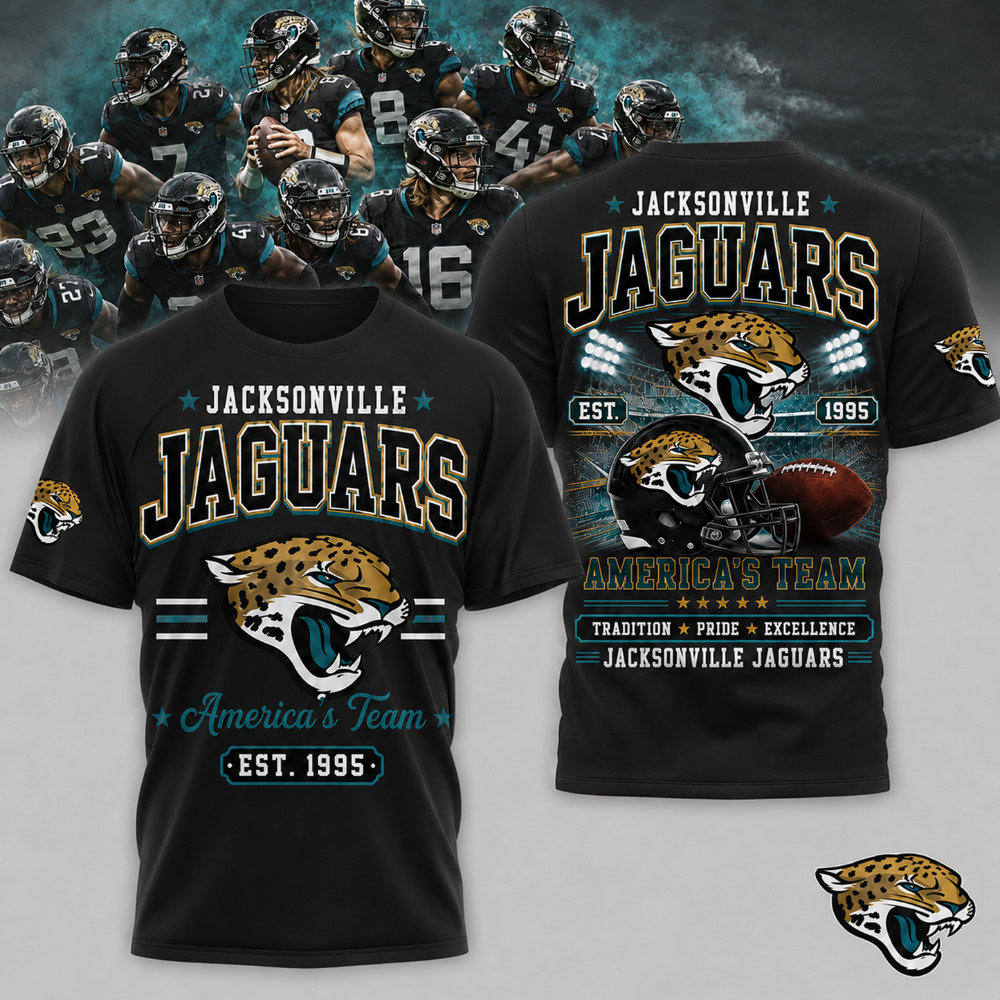 JAC x NFL Premium Team Tradition Pride 3D Shirt