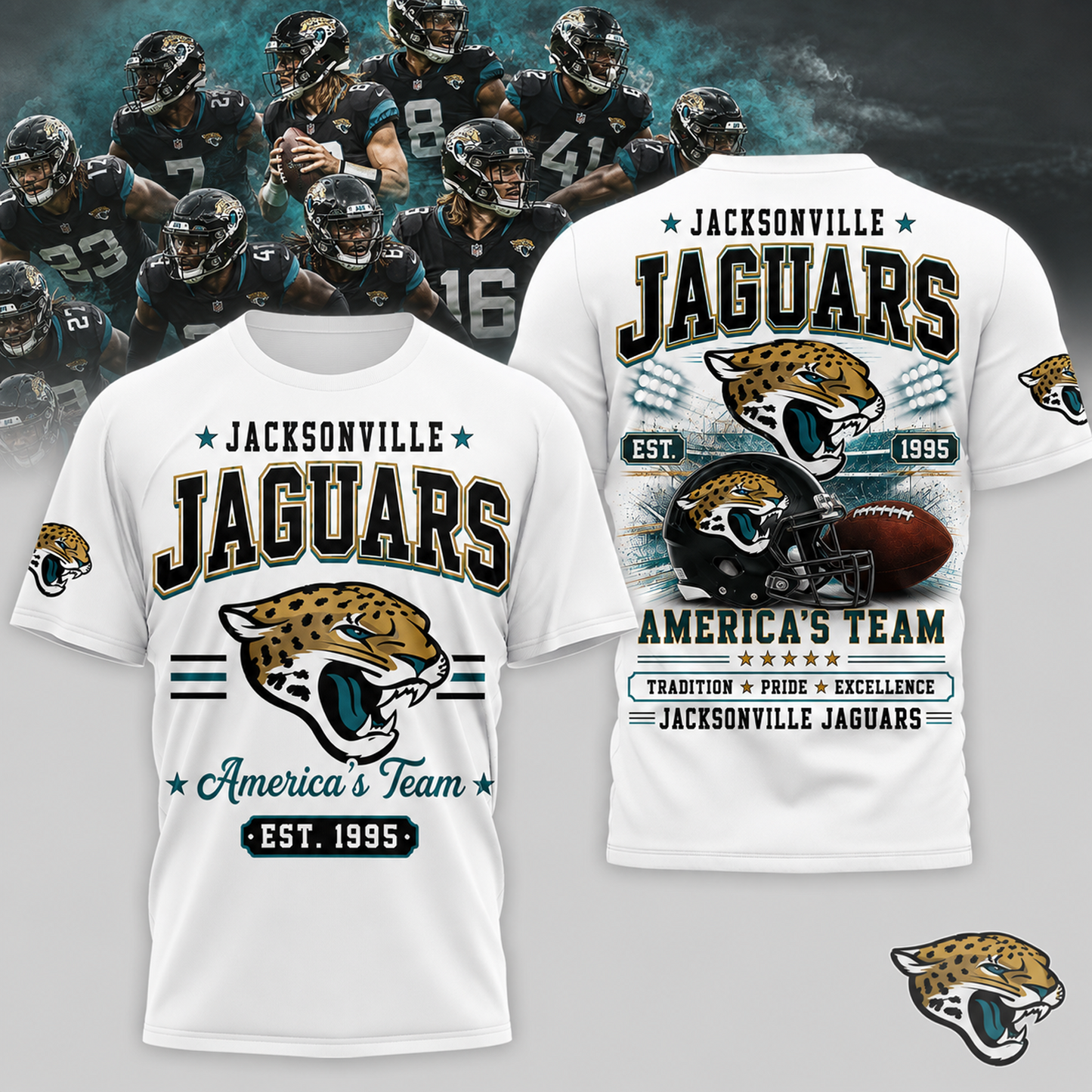 JAC x NFL Premium Team Tradition Pride 3D Shirt