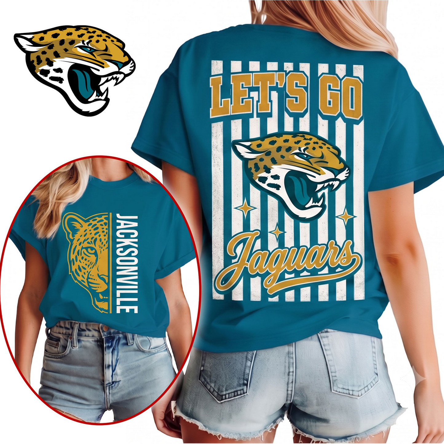 JAC x NFL Premium Victory Stripe 3D Shirt