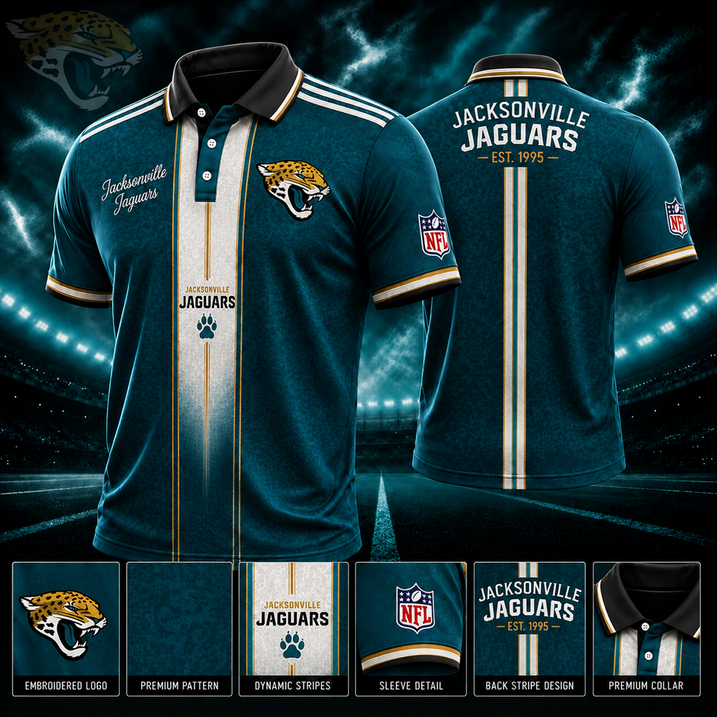 JAX x NFL Polo Shirt Limited Edition