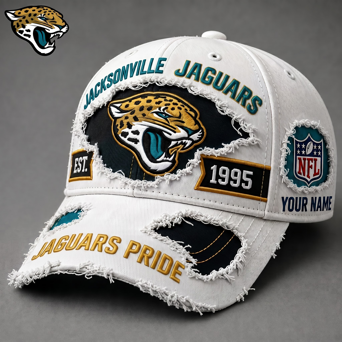 PREMIUM NFL X JJ EXCLUSIVE PERSONALIZED CAP FOR GAME DAY